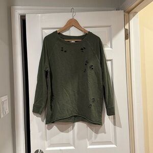 Colsie Distressed Sweatshirt